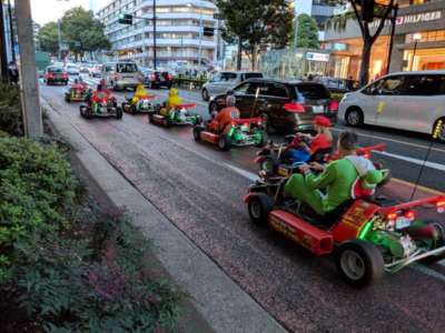 Mario Cart in the Streets of Tokyo