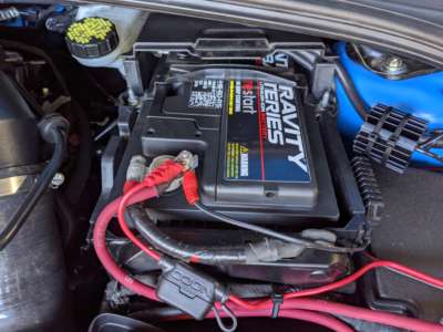 Antigravity Battery installed in the engine bay