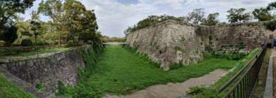 Osaka's brickwork, and defences still stand today