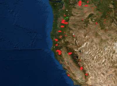 NASA LANCE FIRMS Map