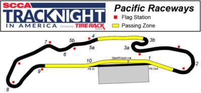 Pacific Raceway Track Map
