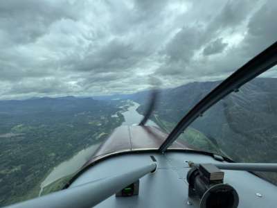 Flying Through the Gorge in Oregon