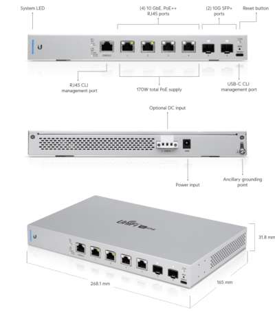 Unifi Store Picture of a US-XG-6POE Switch